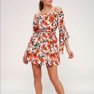 NWT Lulus Blushing Blooms Dress